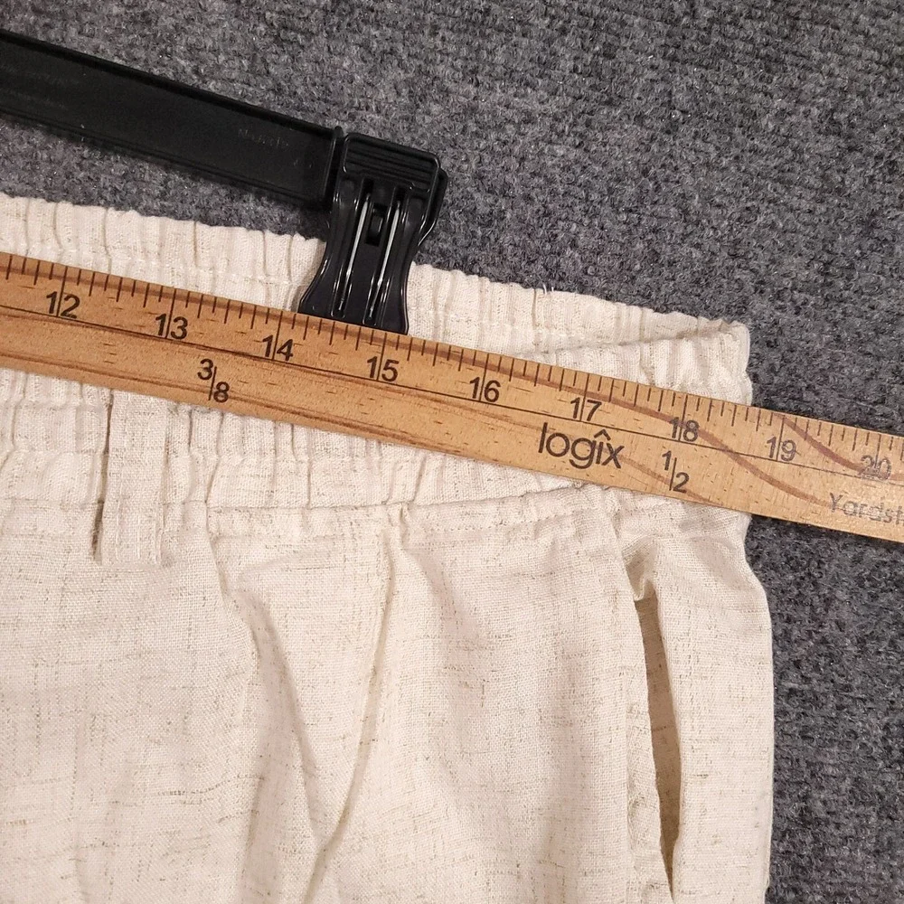 Men's Casual Drawstring Linen Blend Pants